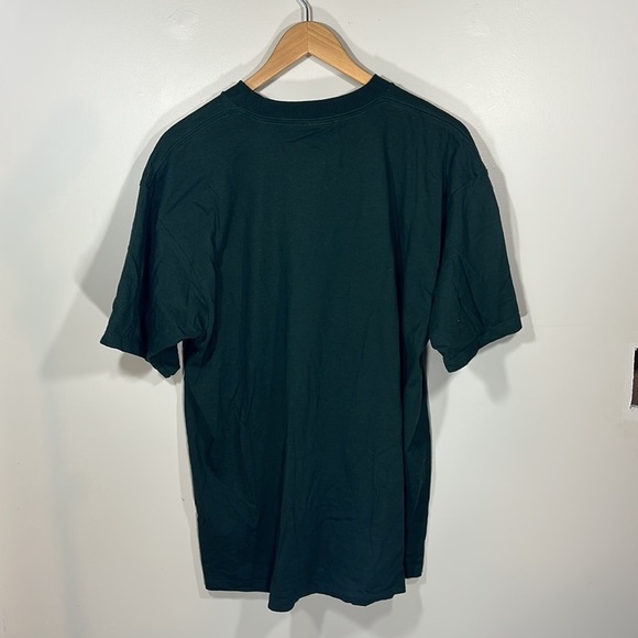 Quality Goods Canada T Shirt Tribal Print Forest Green Made in Canada XL - Picture 5 of 6